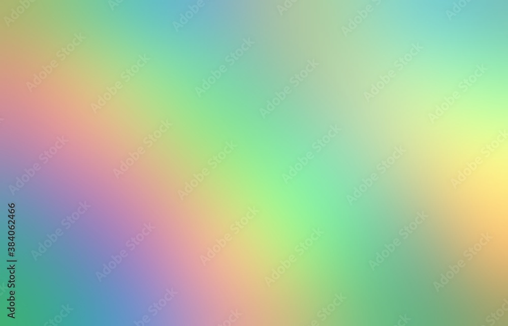 Rainbow stripes blur pattern. Green yellow pink gradient background. Spectrum light strokes.