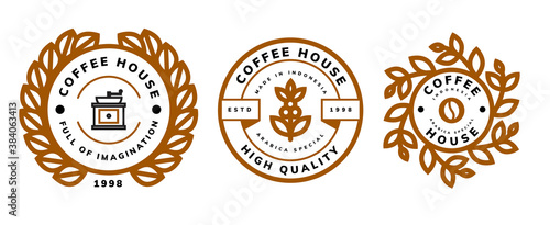 coffee logo template design