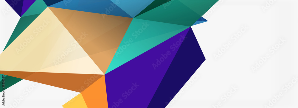 3d mosaic abstract backgrounds, low poly shape geometric design 3d mosaic abstract backgrounds, low poly shape geometric design