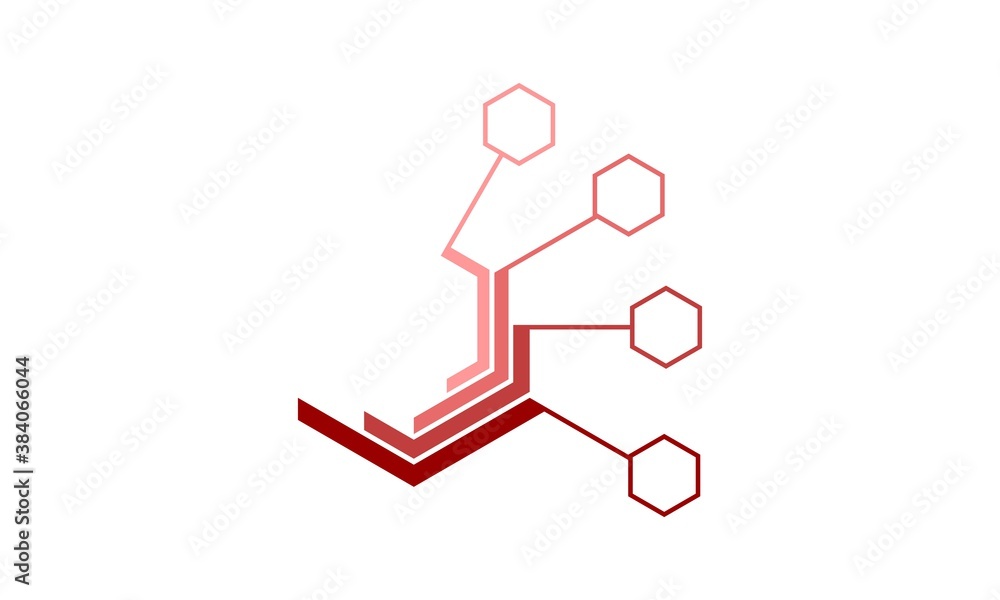 Polygon diagram illustration vector design Polygon diagram illustration vector design