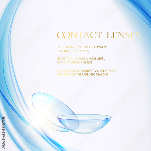 Design template box contact lens.