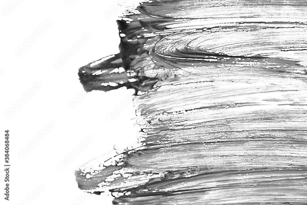 Black watercolor with different brush strokes Black watercolor with different brush strokes