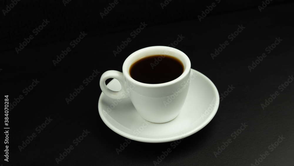 Coffee on black background Coffee on black background