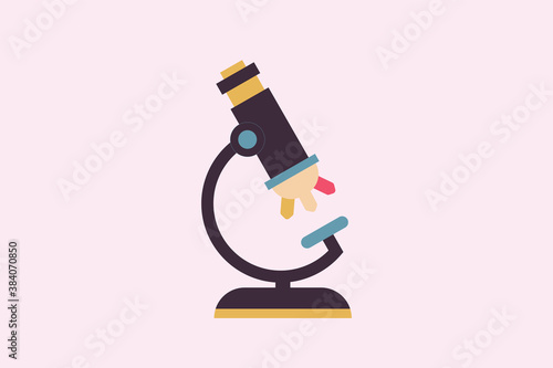 Bio Chemistry lab Micro scope vector design illustration