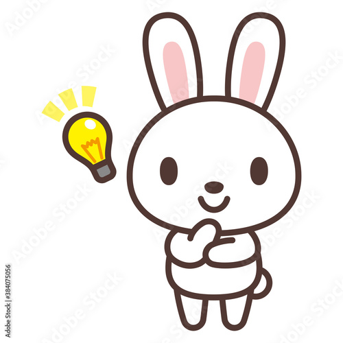 ひらめくうさぎのキャラクター