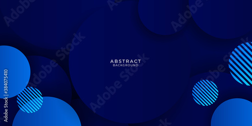 Dynamic vibrant colorful gradient blue abstract presentation circle background 