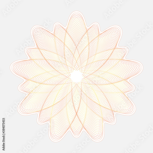 Design elements. Guilloche elements for make diploma or certificate.