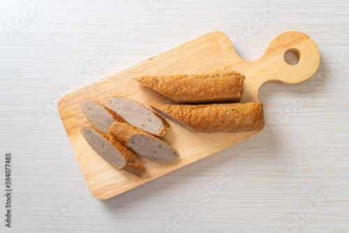 fried fish cake or fish ball photo