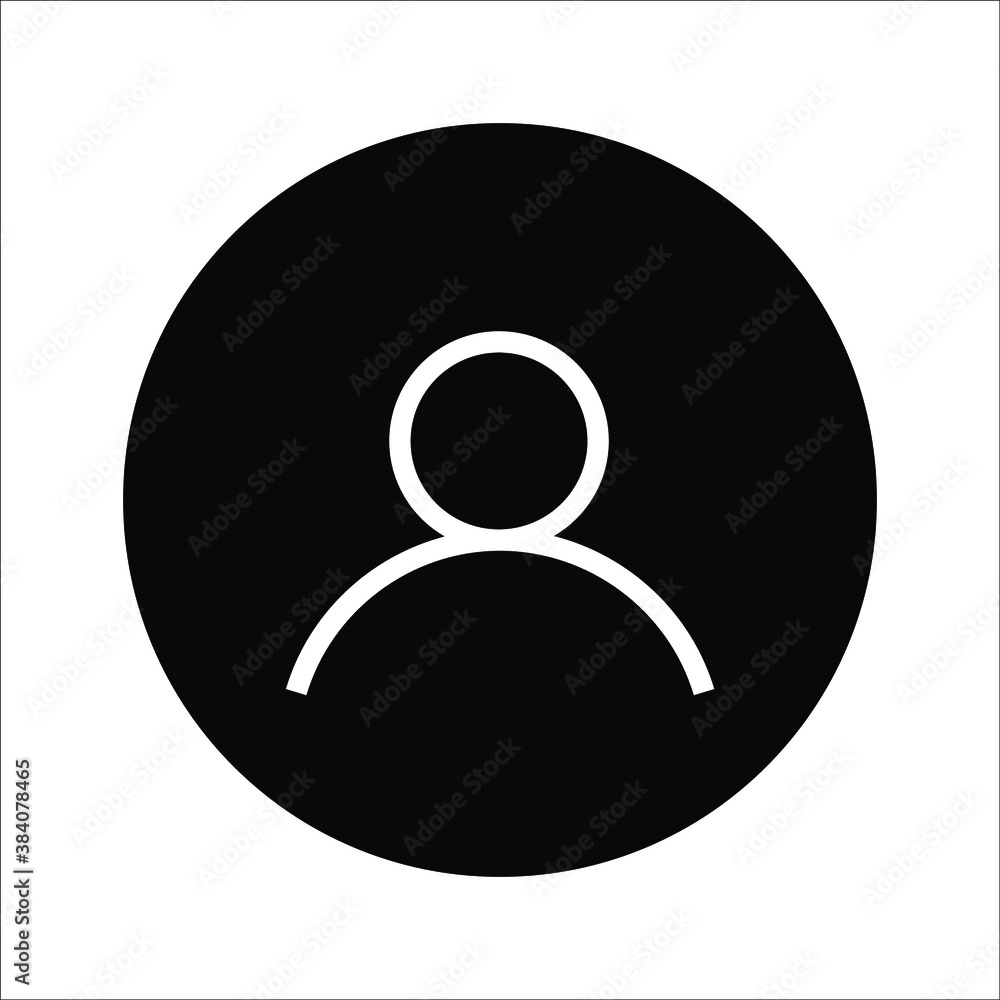 Illustration of human icon vector. User avatar symbol icon modern design color editable on white background Illustration of human icon vector. User avatar symbol icon modern design color editable on white background
