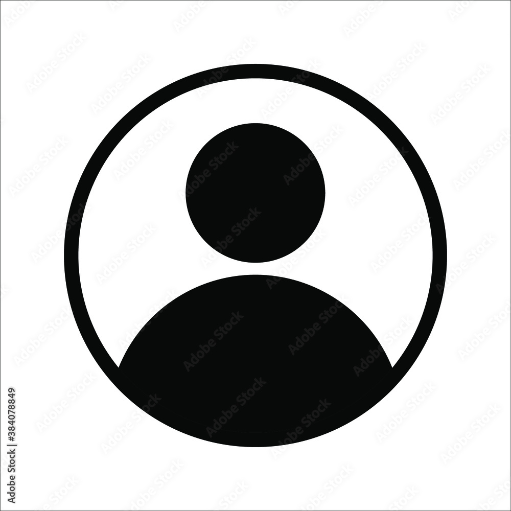 Illustration of human icon vector. User avatar symbol icon modern design color editable on white background Illustration of human icon vector. User avatar symbol icon modern design color editable on white background
