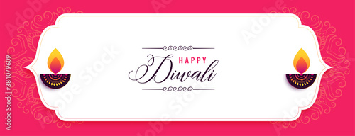 happy diwali creative festival banner design