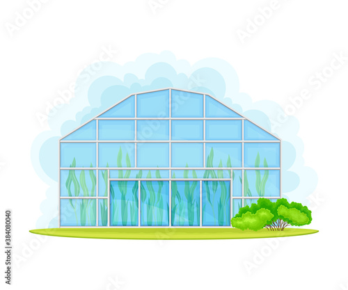 Canvas-taulu Germination Bed or Greenhouse with Crops or Vegetables Growing and Cultivation V