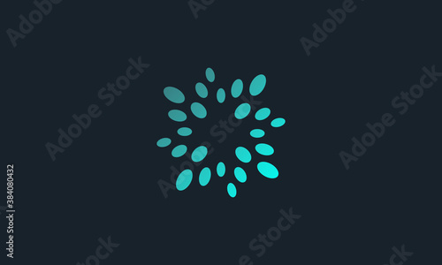 Creative Vector Illustration Logo Design. Abstract Glow Light Illustration