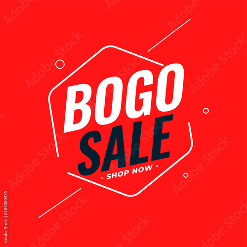 modern bogo buy one get one sale background design