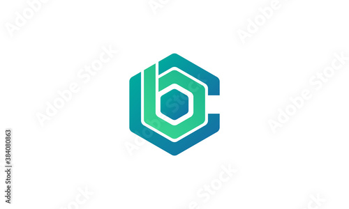 Free Download Creative Vector Illustration Logo Design Hexagon Letter C and Letter B - GFXLoad