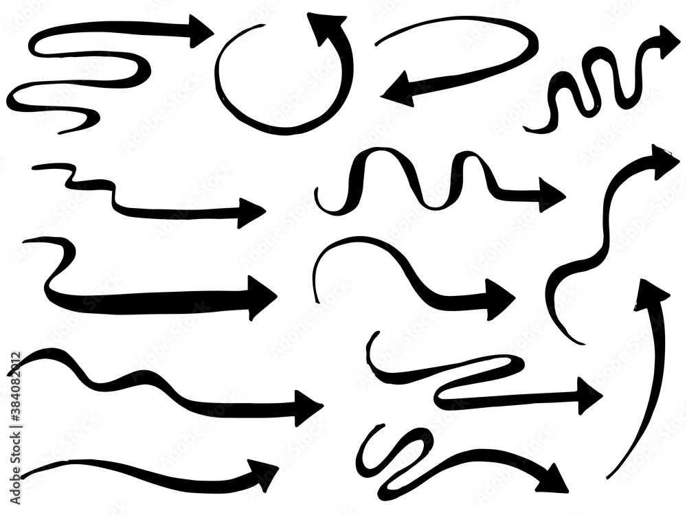 set of hand drawn arrows .Vector doodle design elements. Illustration on white background.for business infographic, banner, web and concept design. set of hand drawn arrows .Vector doodle design elements. Illustration on white background.for business infographic, banner, web and concept design.