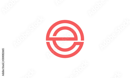 Creative Logo Design Letter E Monogram Line Circle