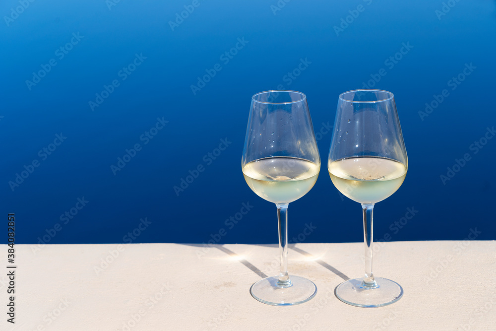 two glasses of wine