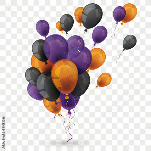 Orange Purple Balloons Grape