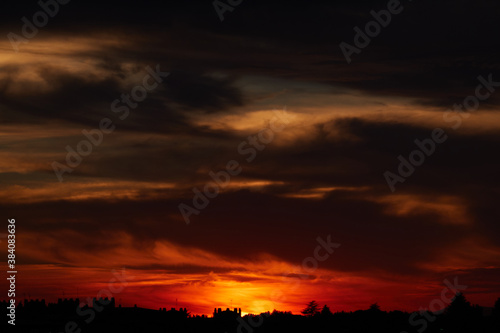 Sunset in Madrid. Spain © JaviJfotografo