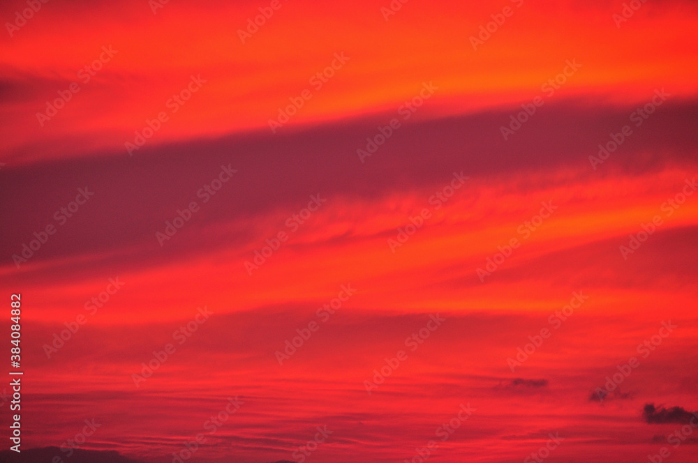 Obraz premium 夕焼け雲