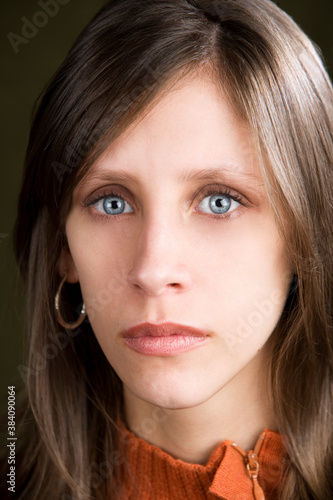 Expressionless Young Woman