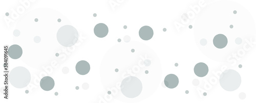 Gray vector background with a pattern of circles with different diameters. Textured template for a web splash in a modern style.