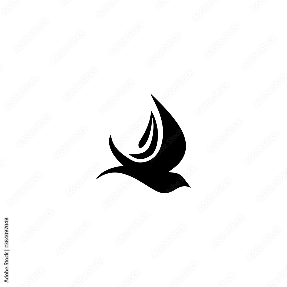 creative logo design Swallow bird logo vector template illustration