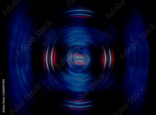 Blue whirlwind. Graphic digital abstract background 