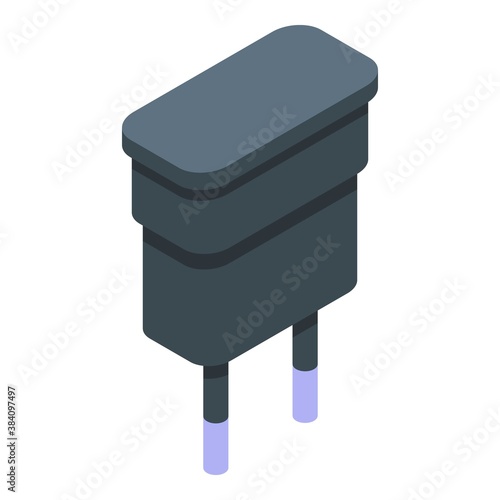 European charger icon. Isometric of european charger vector icon for web design isolated on white background