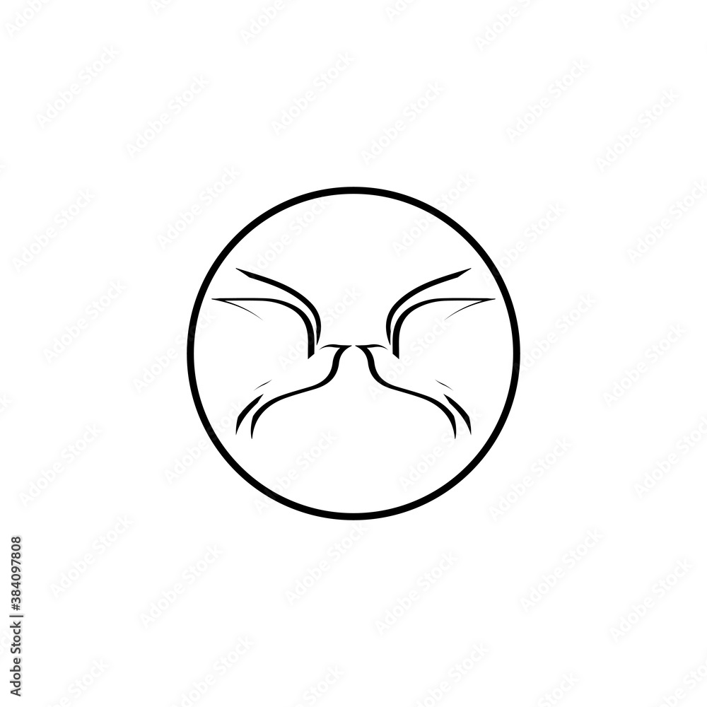 Fototapeta premium creative logo design Swallow bird logo vector template illustration