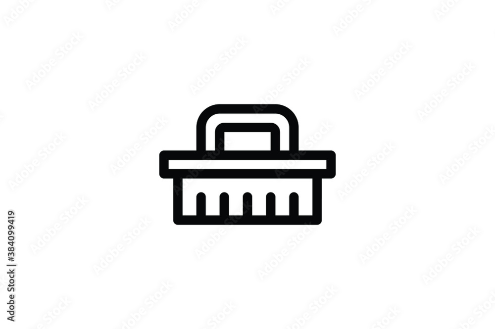 Spring Outline Icon - Brush Spring Outline Icon - Brush