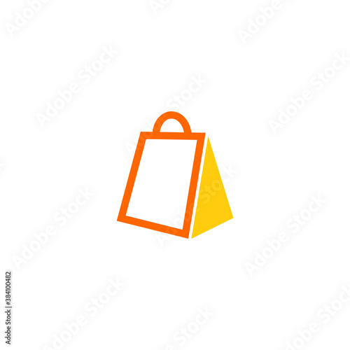 logo of a triangular shopping bag