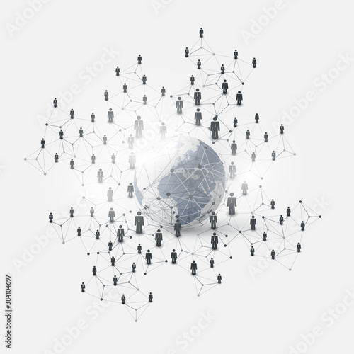 Networks - Business Connections - Social Media Concept Design