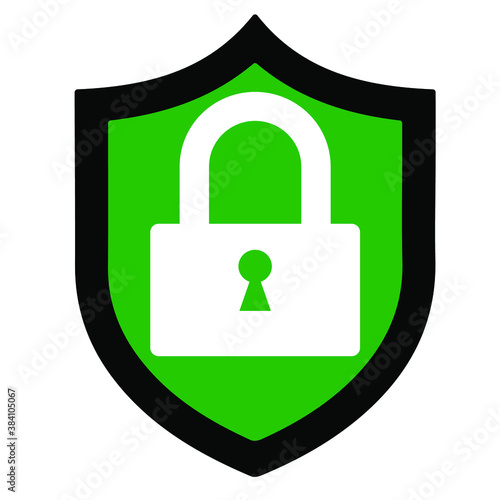 Cyber Security Icon in vector, cyber security shell protected symbol.Internet security isolated.
