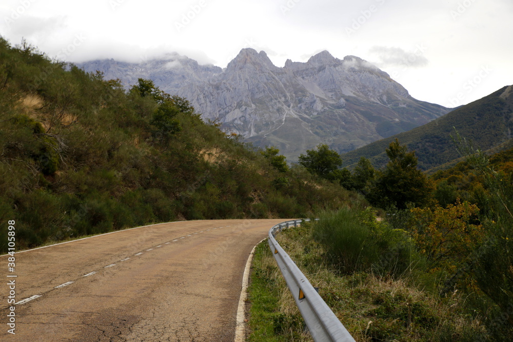 road to the mountains, Picos de Europa, Spain