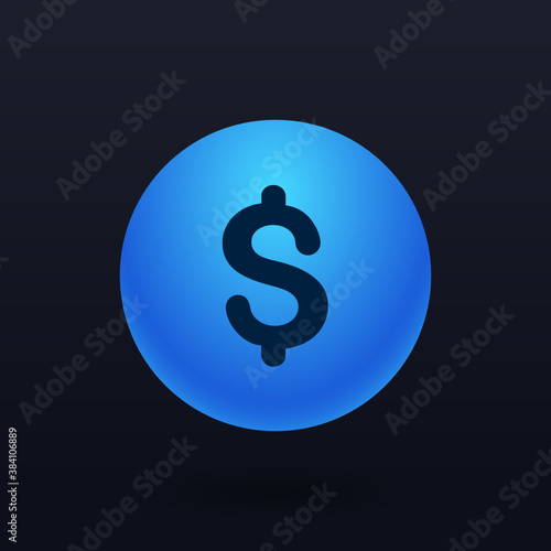 Dollar - Button