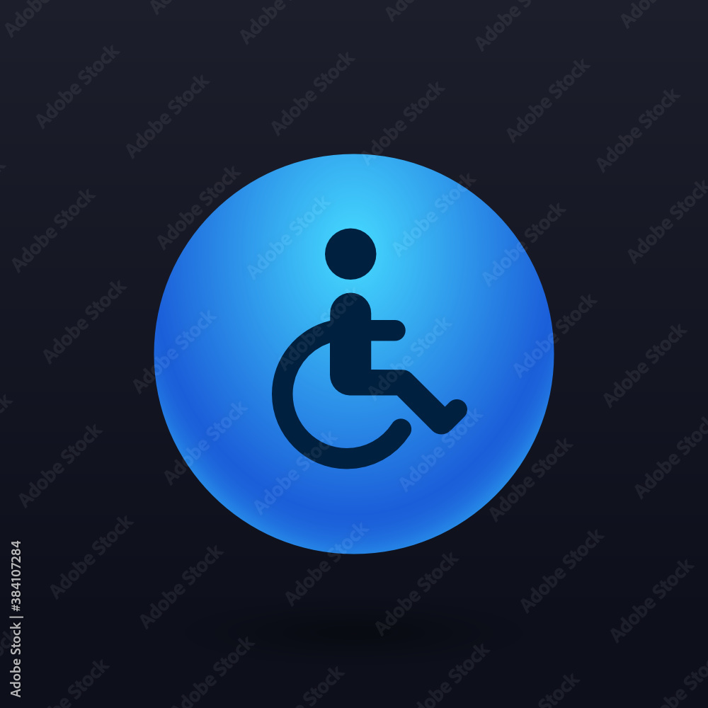 Wheelchair - Button Wheelchair - Button