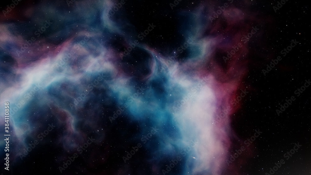 Nebula and galaxies in space. Abstract cosmos background. 3D render Nebula and galaxies in space. Abstract cosmos background. 3D render