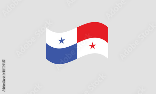 Free Download Panama flag waving vector illustration - GFXLoad