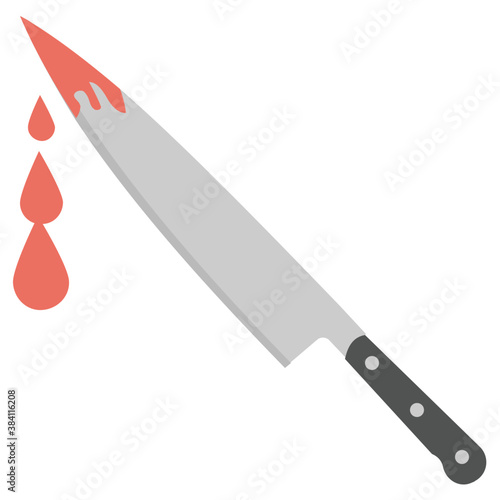 
A knife to use as a weapon 
