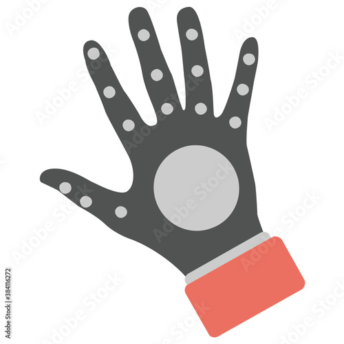 
Gloves with studs are depicting fighting gloves 
