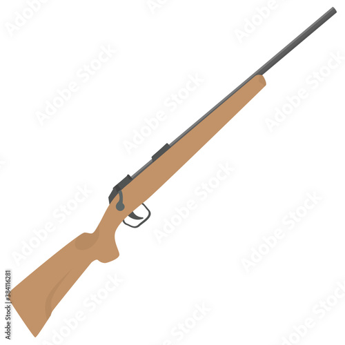 
A rifle to shoot and used as a weapon
