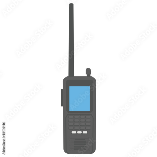 
An antenna satellite phone used by army persons,walkie talkie 
