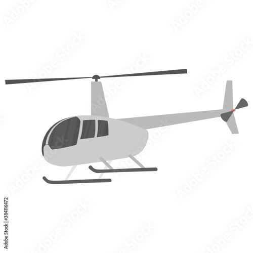 
A helicopter or chopper for travelling 

