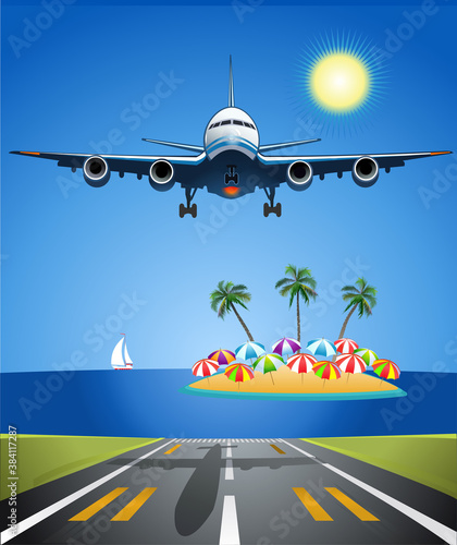 Airplane in Summer