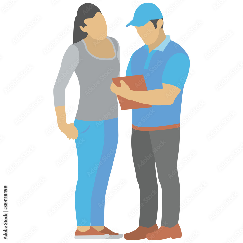 A female traffic police writing car challan from for traffic violation