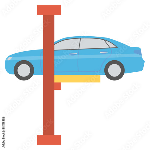 
A machine to pick up vehicle characterizing car lifter 
