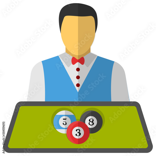 
A bartender is a bar person who attends the guests 
