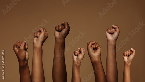 Fists raised for equality